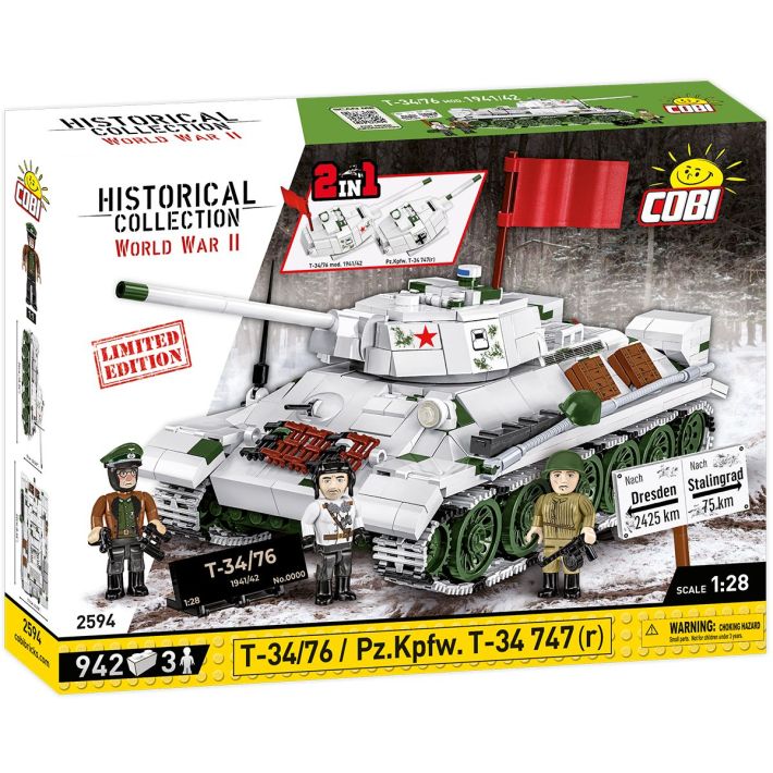 T 34 76 Pz.Kpfw. T 34 747 r Limited Edition COBI 2594 Tanks and vehicles Cobi.eu